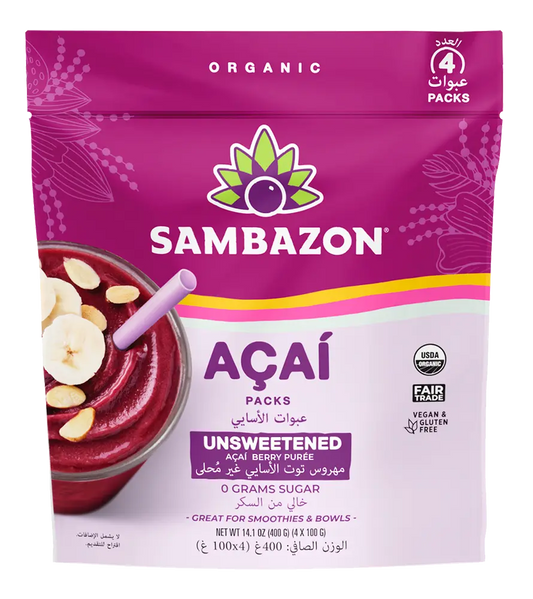 Pure Unsweetened Frozen Açaí Packets