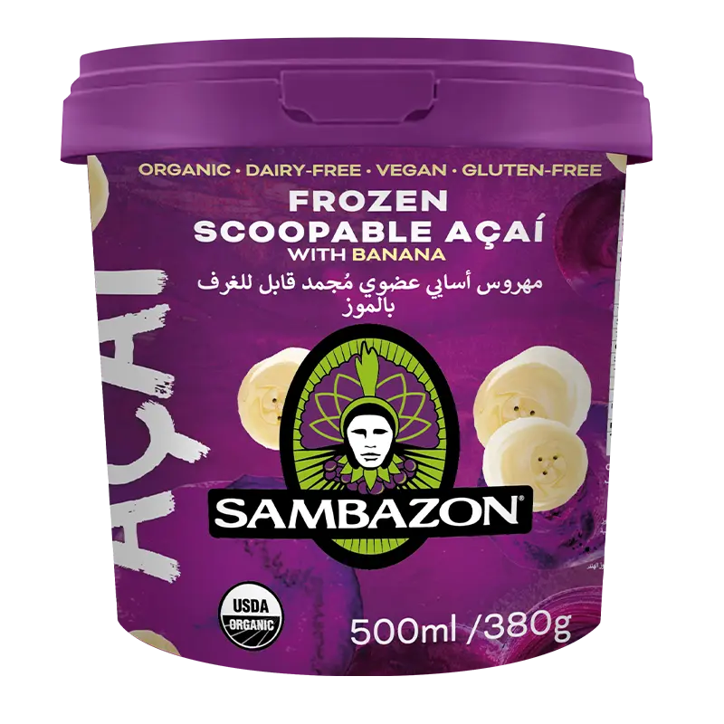 Frozen Scoopable Açaí with Banana