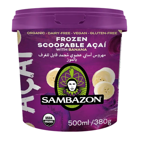 Frozen Scoopable Açaí with Banana